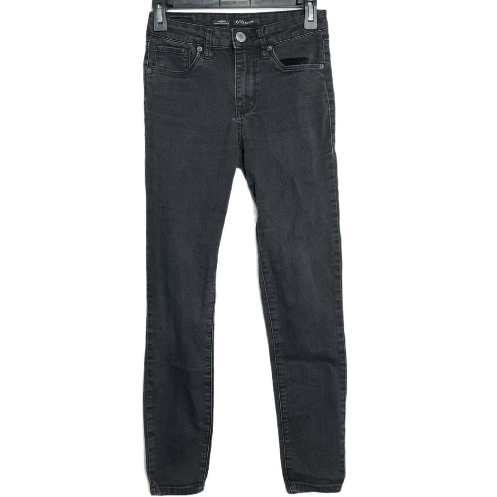STS Blue High Rise Ankle Jeans Women Size 25 Gray Denim Harper Casual